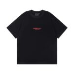 ESSENTIALS Short-Sleeve Pure Cotton T-Shirt with Lettering Black